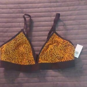 Old Navy Animal Print Bra - Yellow and Black